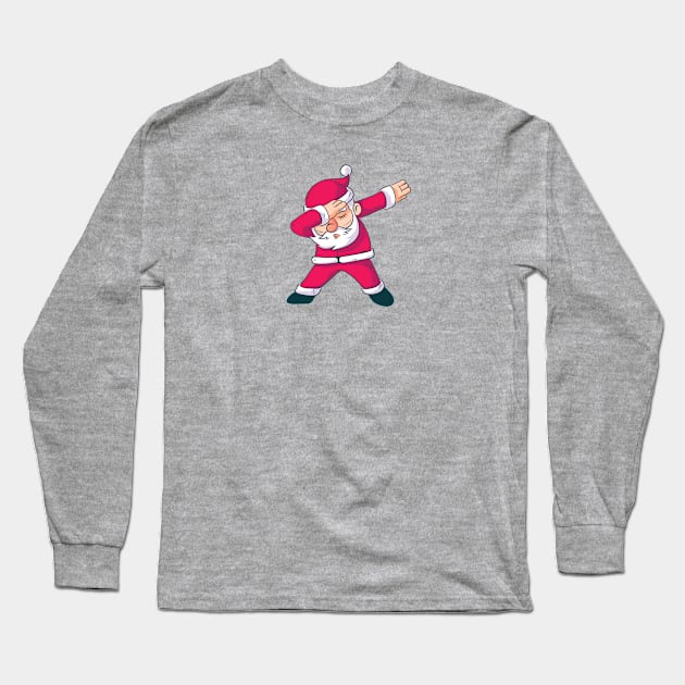 Dabbing Santa Claus Long Sleeve T-Shirt by SLAG_Creative